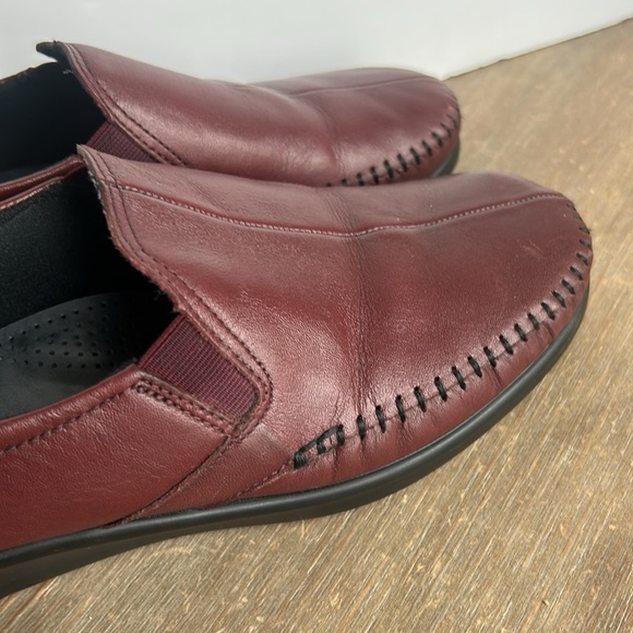 SAS Tripad Comfort Burgundy Leather Dream Loafers Shoes Slip-On Women's 8.5 W - Picture 3 of 16